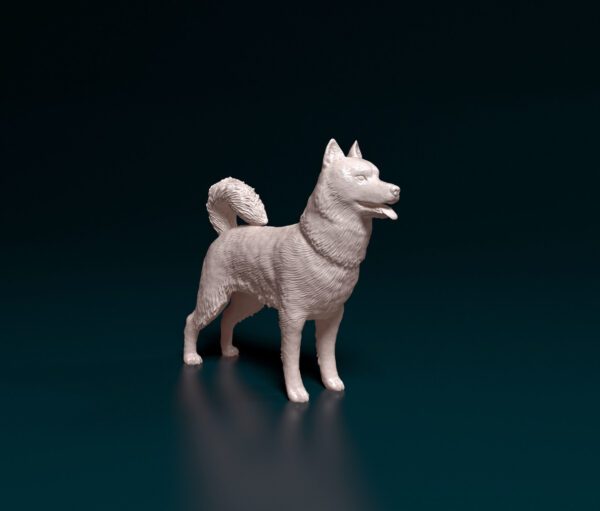 Figura mascota personalizada Husky Siberiano de pie