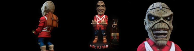 Expositor de bebidas de Iron Maiden en 3D