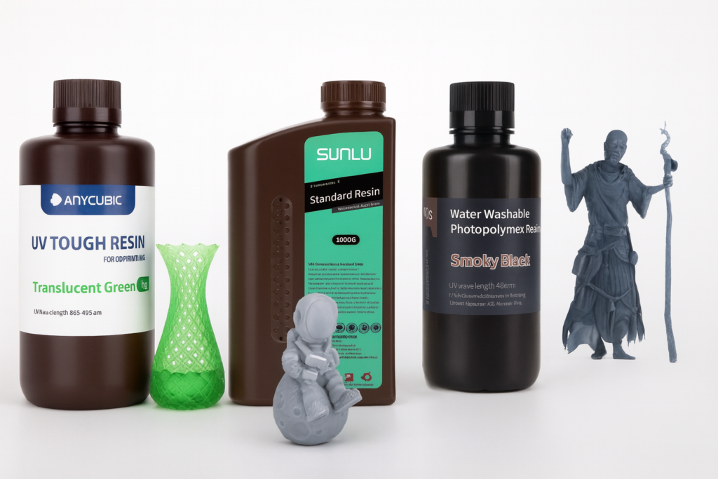 Tipos de Resina para Impresión 3D que podemos encontrar