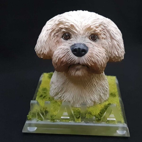 Busto de Bichón Maltés personalizado