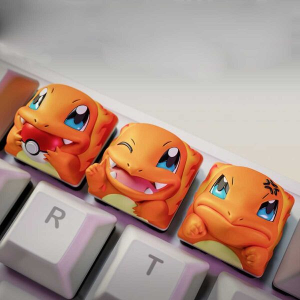 3x Keycaps para teclado mecánico de Charmander