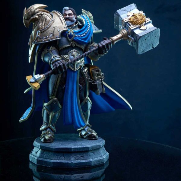 Figura de Uther El Iluminado 3D Warcraft